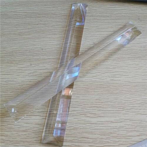 Long 100pcs 30*250mm Sparkle Crystal Glass Chandelier Square Drops , Crystal Lamp Parts, Crystal Glass Lighting Pendants