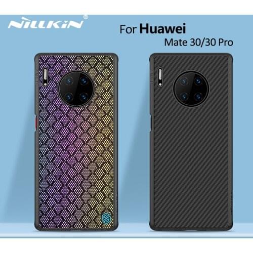 Nillkin Synthetic fiber Carbon Back Cover & Nylon for Huawei Mate 30 case 6.62'' thin slim for huawei mate 30 pro case 6.53