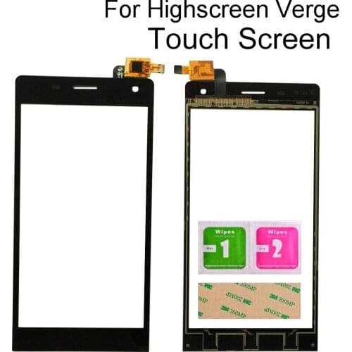 Digitizer Panel Touch Screen For Highscreen Verge Touch Screen Glass Digitizer Sensor Screen Replacement Tools 3M Glue