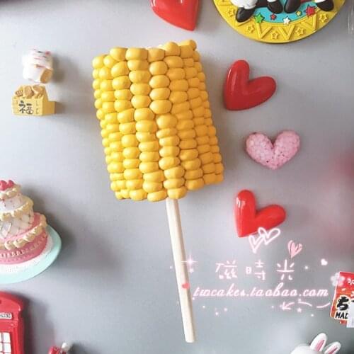 Export foreign trade simulation food corn KFC corn stick refrigerator paste magnet