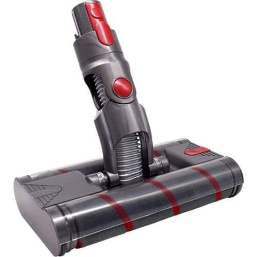 Electric Dual Floor Brush Head For Dyson V8 V7 V10 V11 Vacuum Cleaner Accessories Soft Sweeper Roller Suction Head