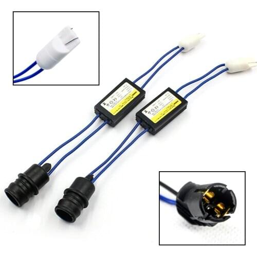 Fuleem 2PCS T10 W5W 2825 168 921 912 T15 Error Free Adapter Warning Canceller LED Decoder