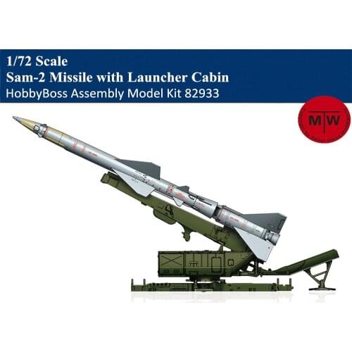 HobbyBoss 82933 1/72 Scale Sam-2 Missile with Launcher Cabin Military Plastic Assembly Model Kit