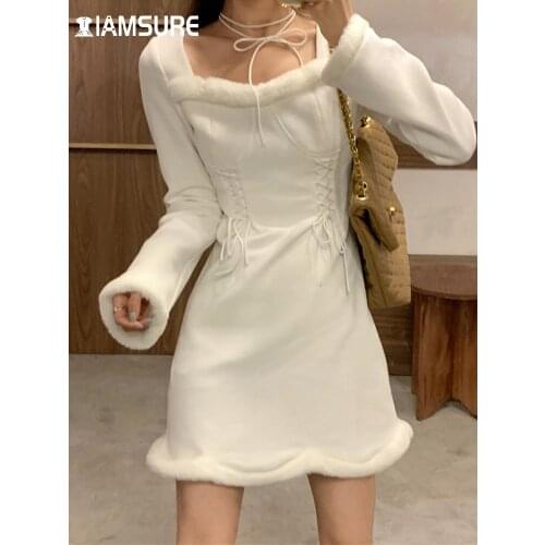 Модные платья-трапеции IAMSURE China At AliExpress