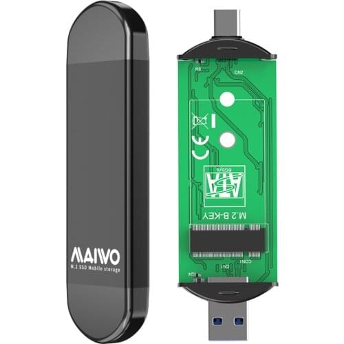 M.2 SATA Hard Drive Box USB Type C 2 In 1 Hdd Ngff Solid State Case B M Key Adapter 2230/2242/2260/2280 SSD Case HDD Enclosure