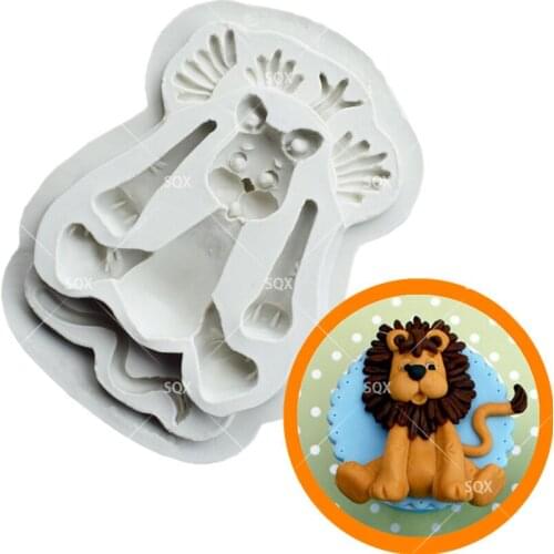 Lion Fondant Cake Baking Molds,Moule Silicone,Cake Decorating Tools Pastry Tools Kitchen Accessories SQ16253