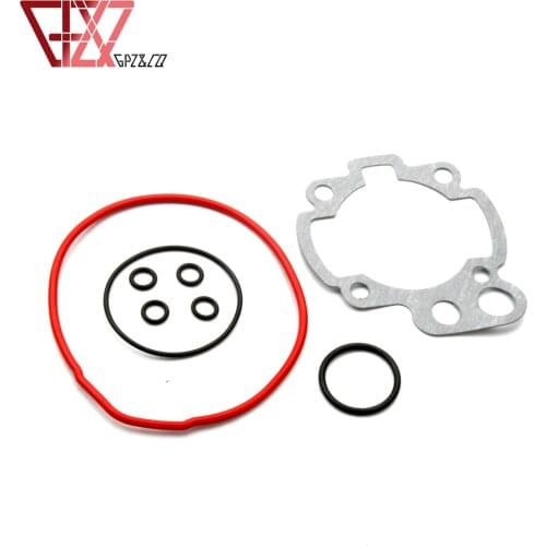 Motorcycle AM6 Cylinder Gasket Set Top End For MBK X-Limit Enduro SM X-Power 50cc Minarelli AM5 2-Stroke 1E40MB Engine