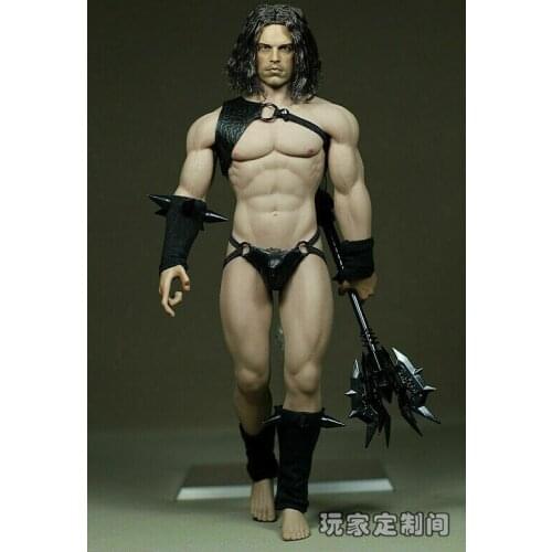 1/6 Scale Male Soldier Strong Muscle Man Clothes Black Leather Corset Underpants Fit For 12" Figure Action Model Body Accessory