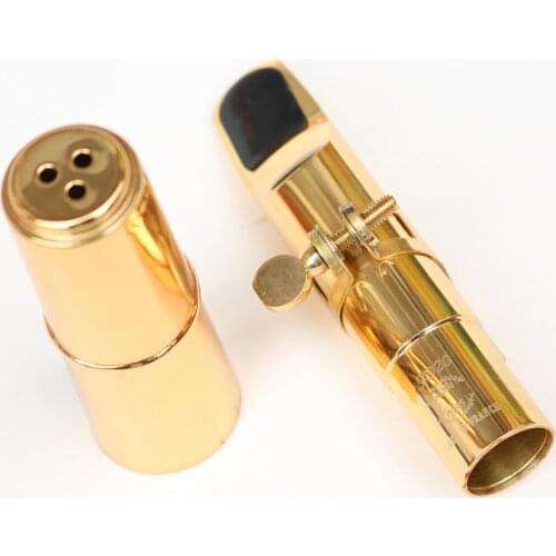 Music Fancier Club Professional Tenor Soprano Alto Saxophone Metal Mouthpiece SD20 Gold Plated Sax Mouth Pieces Accessories