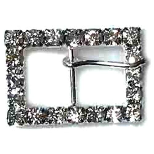 New 26x19mm silver rhinestone shoes belts bags garments costume buckle decoration ornament accessories 60pcs lot