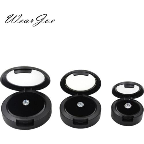 Wholesale Lot of 3 Gem Display Plastic Round Box Fastener Design Jewelry Beads Storage Container For Gemstones Diamond Organizer