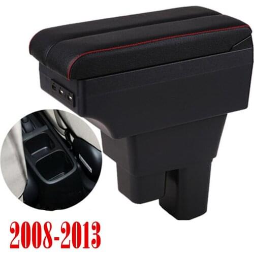 For Honda Fit Jazz armrest box 2008-2014 entral Store content box with USB interface