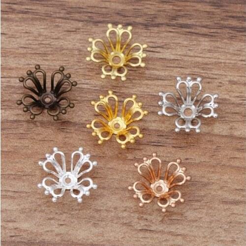 SIXTY TOWFISH 25 Pieces DIY Jewelry Accessories Size 17mm Copper Materials Flower Slice Charms