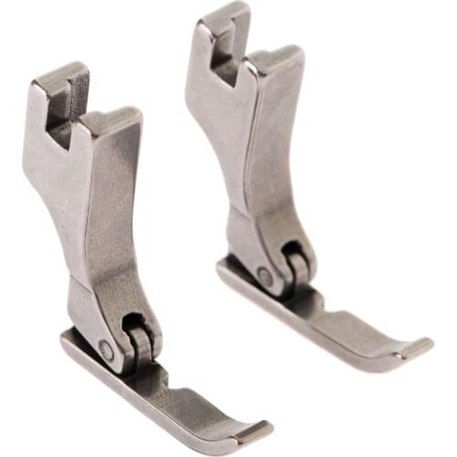 1Pc Industrial Sewing Machine Flatcar Presser Foot Steel-sided Zipper Foot P36LN / P36N Presser Feet For BROTHER JUKI SINGER