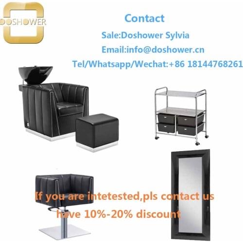 Lay down washing salon shampoo chair with hair styling chairs for hair salon package