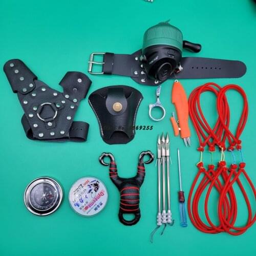 Outdoor Powerful Multi-function Slingshot fishing Shooting fish Catapult Hunting Sling Shot arrow kit slingshot fish darts set