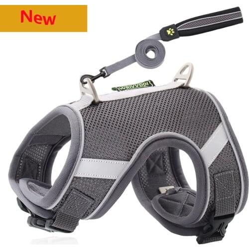 Dog Harness Vest Pet Traction Rope Mesh Breathable Puppy Chest Harness Reflective Dog Rope Training For Chihuahua Pet Supplies