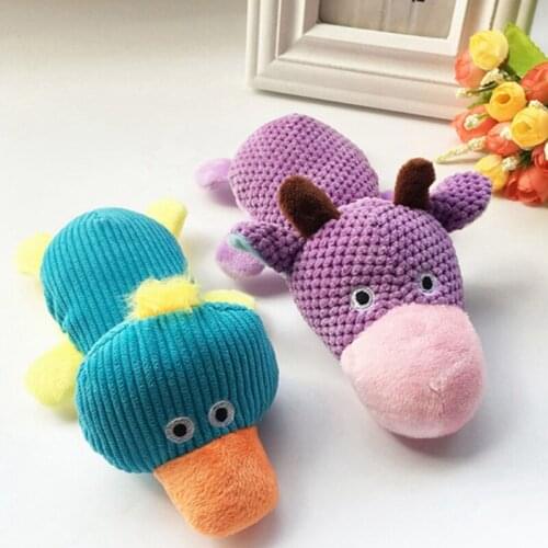 Cute Pet Doll Pet Dogs Corn Velour Squeaky Chew Toy Solving Boredom Develop Intelligence Pet Molds Molar Toy