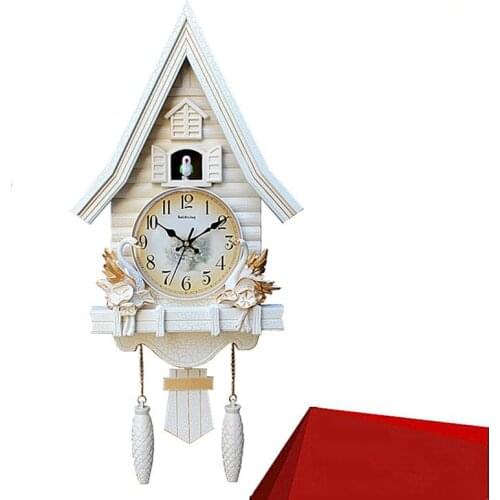 Modern Creative Cuckoo wall clock Lovely Childrens Room Clock in Living Room Bedroom Cartoon Silent Quartz Clock