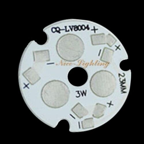 Excellent Quality 3W LED Aluminum Base Plate 23mm Diameter Anodized PCB High Power LED Heat Sink Panel Free Shipping