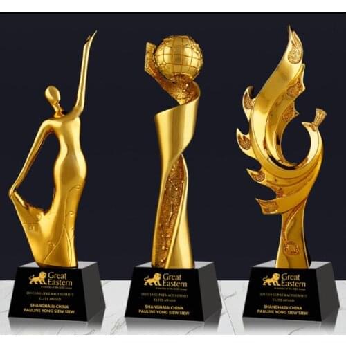 RISE AND DANCE IN A HAPPY MOOD DANCING LIFE CARD GOLD-PLATED RESIN SMALL DECORATION TROPHY CRAFTS FREE ENGRAVING WORLD CUP