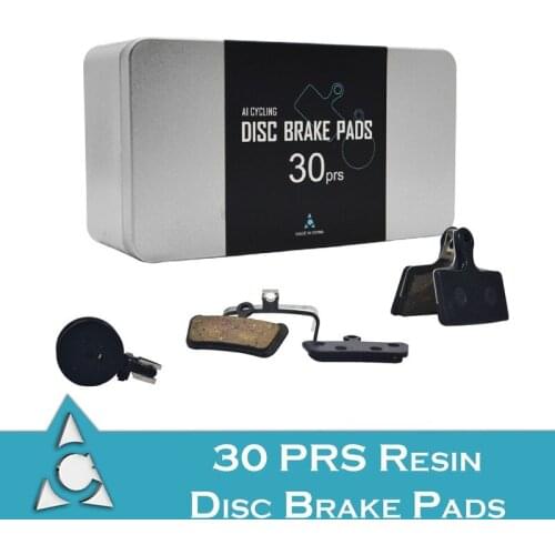 30 Pair/30pcs MTB Mountain Bike Brake Pads for Shimano M445 355 395 Bicycle Parts Cycling Resin Organic Disc Road Brake Pads