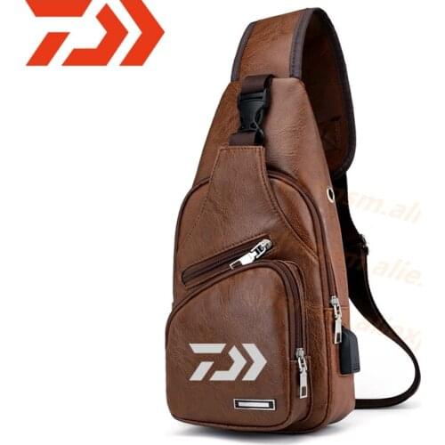 2020 Daiwa Fishing Backpack Waterproof Fishing Lure Reel Bag Belts Fishing Tackle Fishing Bag Chest Bag Multi-pocket Tackle Bag
