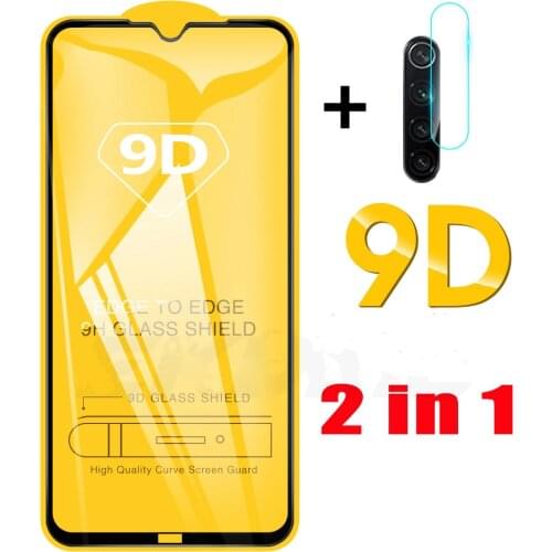 2-in-19D Full Cover Screen Protector For Xiaomi Redmi Note 8 8t Pro Camera Lens protective Film on redmi note 8 Tempered Glass