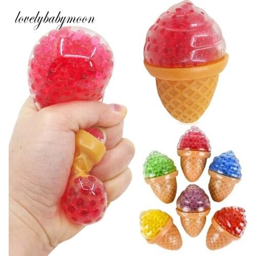 ZK20 TPR Color Bead Vent Ball Child Gift Squze Stress Relieve Toy For Kid Adult Funny Creative Decompression Squishy Fidget Toys