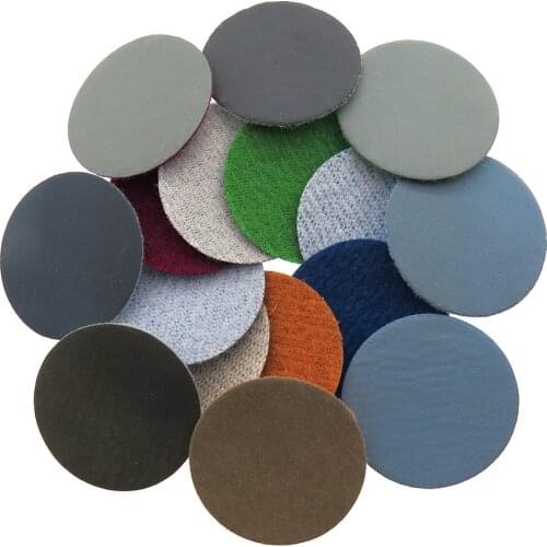 1 Inch 25MM 50PCS Hook and Loop Sanding Disc Waterproof Sandpaper Silicon Carbide 60 to 10000 Grits for Wet or Dry Sanding