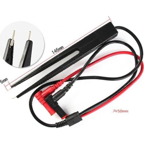 1PCS SMD SMT Chip Test Lead Probe Multimeter Meter Tweezer Capacitor Resistance NEW
