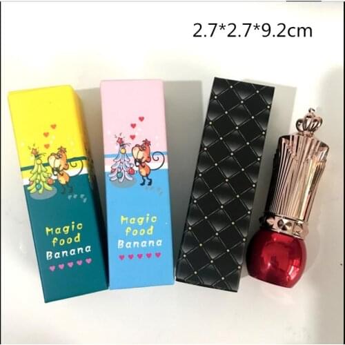 100 pcs Free Shipping 27*27*92 mm Lipstick lip gloss packaging small gift box Wrapping wap Cajas de curton Party souvenir