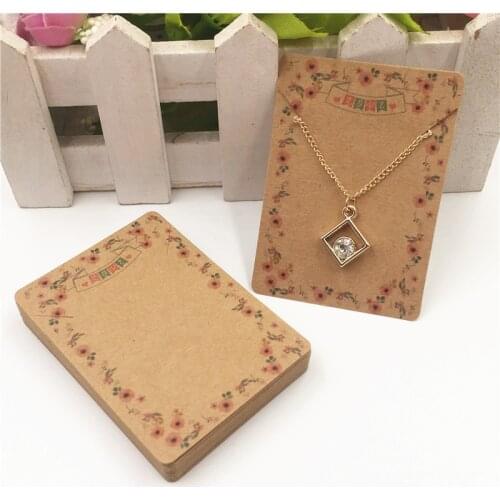 400pcs Brand New Fashion Jewelry Necklace & Pendant Display Card For Jewelry Accessories ,12x6cmTransparent protective bag