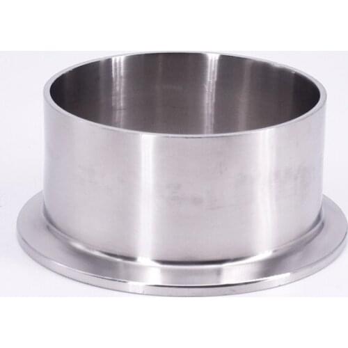 76mm Pipe OD 3" Tri Clamp 40mm Height SUS 304 Stainless Sanitary Auto Butt Weld Ferrule Fitting Home Brewing Beer