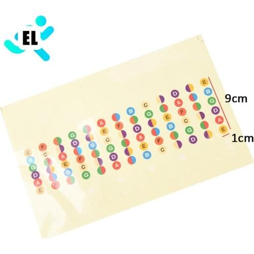 9*1cm Fretboard Notes Map Labels Sticker Fingerboard Fret Decals For 6 String Guitar