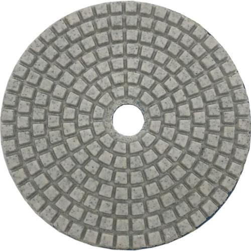 Diamond Wet Polishing Pad 4 Inch Buff Black/White Standard Kit for Polish Granit Stone 100 mm Hook and Loop Backer Pad M14 Combo