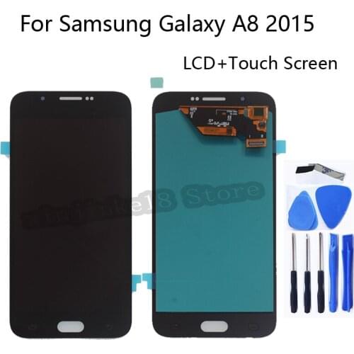 AMOLED For Samsung Galaxy A8 2015 LCD Display Touch Screen Digitizer Assembly Repair Parts For Galaxy A8 2018 A8000 A800 A800F