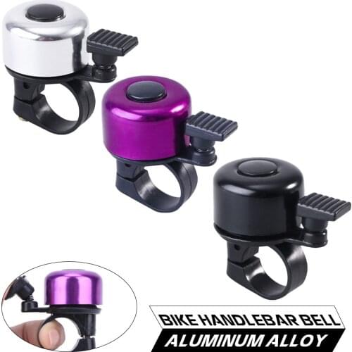 Safety Bicycle Handlebar Bell Ring Black Bike Bell Horn Sound Alarm Bicycle Cycling Outdoor Protective Bell Rings Warning