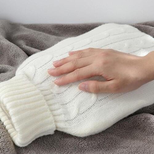 2L Litre Large Quality Knitting Hot Water Bottle Cover Anti-Scald Hot Water Lasting Bottle Cover Warmth