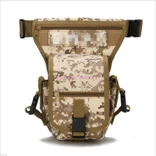 By dhl 20cs Outdoor Waterproof Tactical Military Unisex Solid Utility Thigh Pouch Waist Belt Pouch Weapons Sports Drop Leg Bag