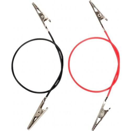 Double head crocodile clip Experimental wire Circuit wire Physical electricity Link test line power cord No insulating sleeve