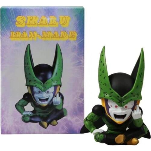 Dragon Ball Z Cell Anime Figure Kawaii PVC Figurine Funny Cute Figma Q.Ver Juguetes DBZ Super Saiyan Goku Brinquedos Gift Dolls