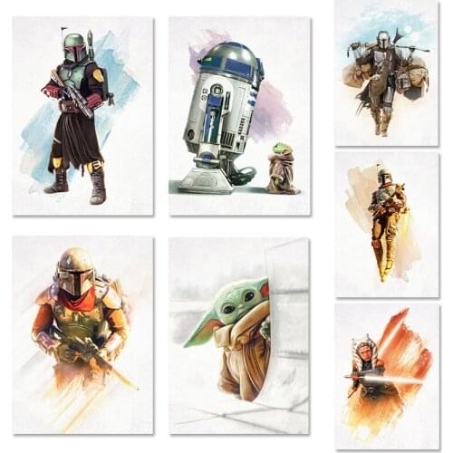 Canvas Painting Disney Marvel Wall Art Disney Superhero Disney Star Wars Movie Poster Print Spiderman Thor Room Decor Picture