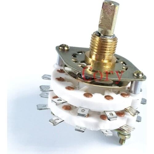 1Pc Ceramic Rotary Switch Band Channel Selector 2P7T/4P5T/6P3T/4P4T/8P2T/10P2T/2P8T/2P6T/2P11T