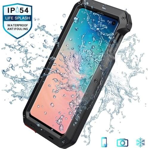 Metal Case For Samsung Galaxy S10 Plus E S10E Luxury Doom Armor Dropproof Metal Cases Shockproof Protective Cool Cover