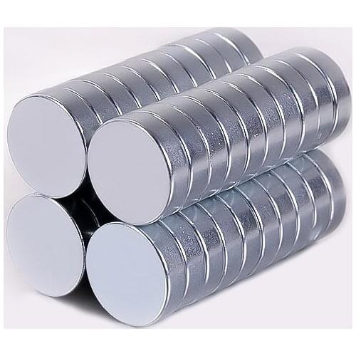 2pcs 18mm diameter neodymium iron boron powerful magnet solid round industrial permanent magnetic circle column