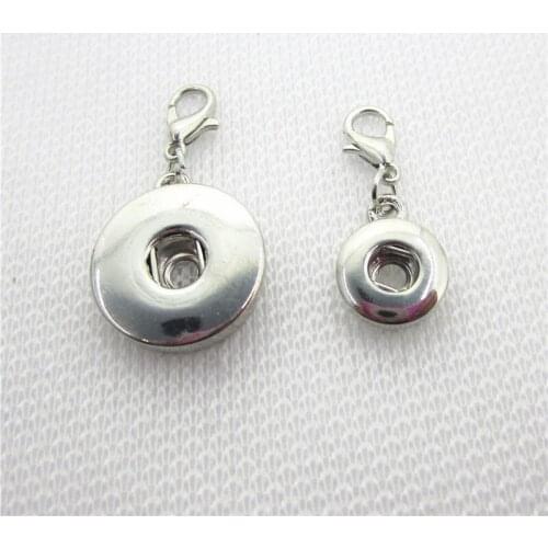 Wholesale 50pcs Interchangeable Snap Buttons Connector Accessories Pendants Diy 12mm 18mm Snap Bracelet Jewelry