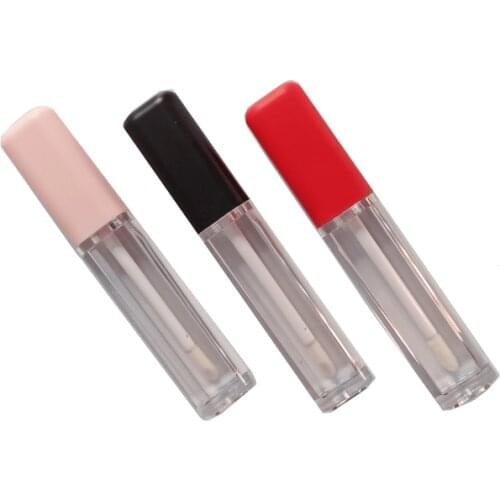Wholesale 6.5ML Empty Lipgloss Container Bottles Square Lip glos Tubes Liquid Lipstick Bottles Lip Glaze Package Lip Tubes