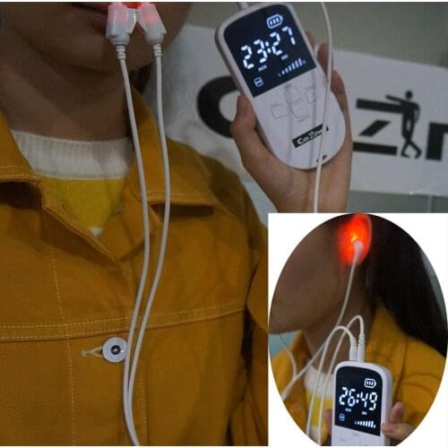 Original Rhinitis Therapy Machine Allergy Reliever Low Frequency Laser Hay Fever Sinusitis Treatment Device Nose Care Massage