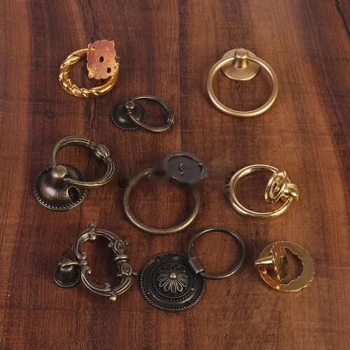 Antique Furniture Handles Drawer Cabinet Door Knobs Pull Handles Retro Decor